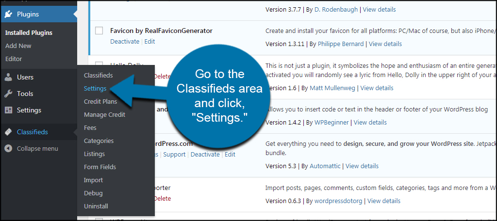 如何安装另一个WordPress分类插件(AWPCP)插图3 分类设置