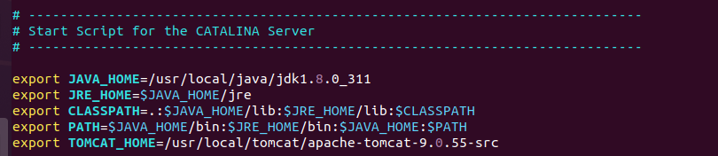 Ubuntu搭建Tomcat服务器并部署Javaweb项目插图3 在这里插入图片描述