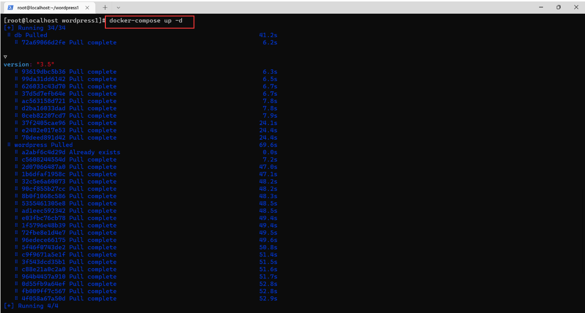 使用Docker-compose部署wordpress插图 使用Docker-compose部署wordpress插图