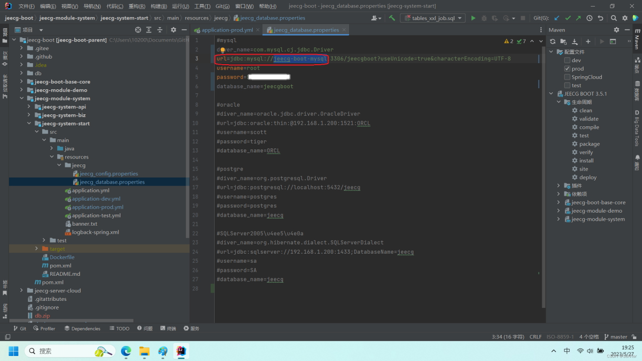 在威联通nas中通过Container Station部署jeecg前端后端(docker-compose一键部署jeecg)插图2 数据库连接方式