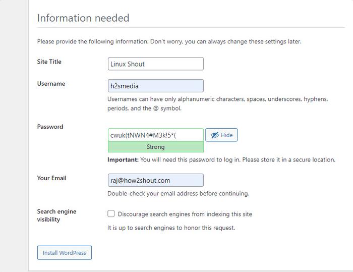 Ubuntu 22.04 LTS服务器安装WordPress个人建站指南 非常适合新手插图6 Ubuntu 22.04 LTS服务器安装WordPress个人建站指南 非常适合新手插图6