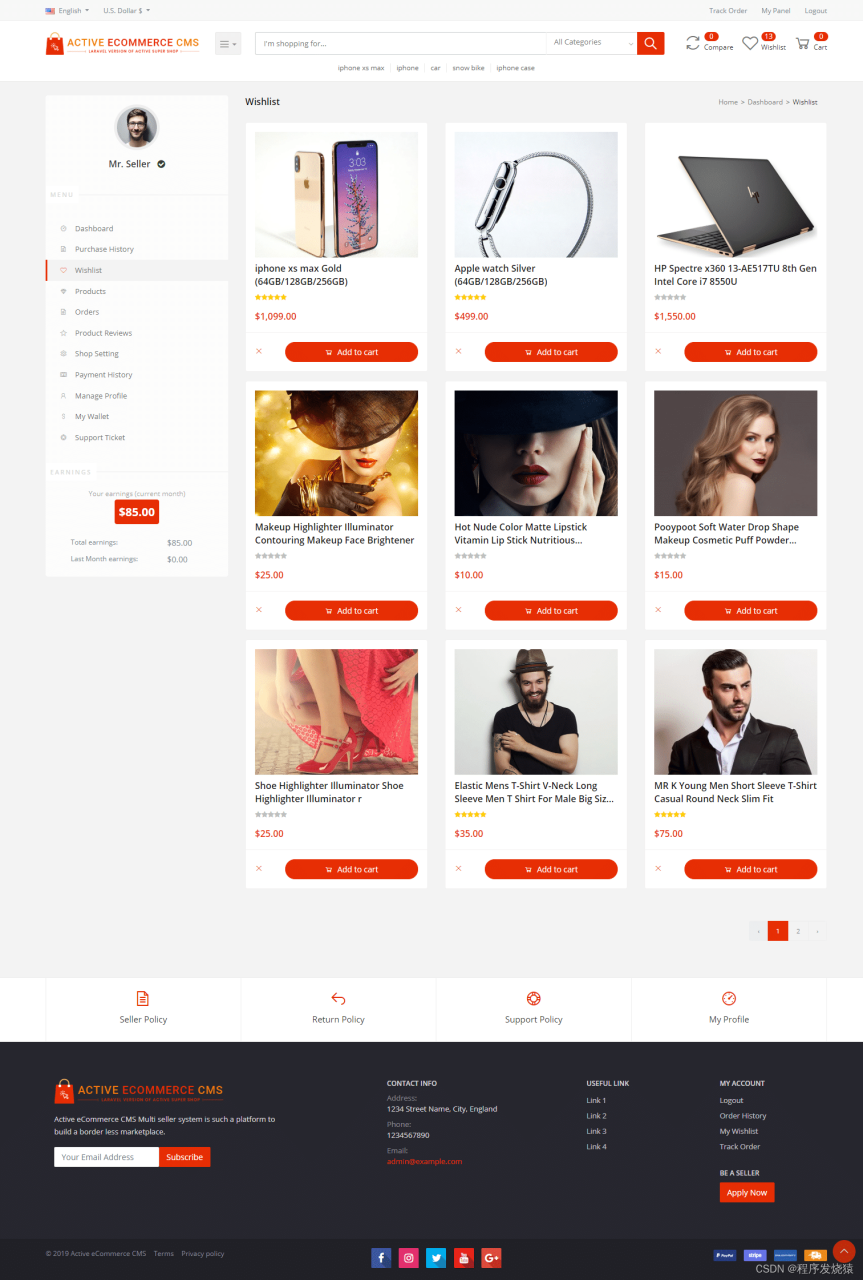Active eCommerce CMS 8.2最新多语言多货币响应式外贸购物商城网站源码开心分享插图1