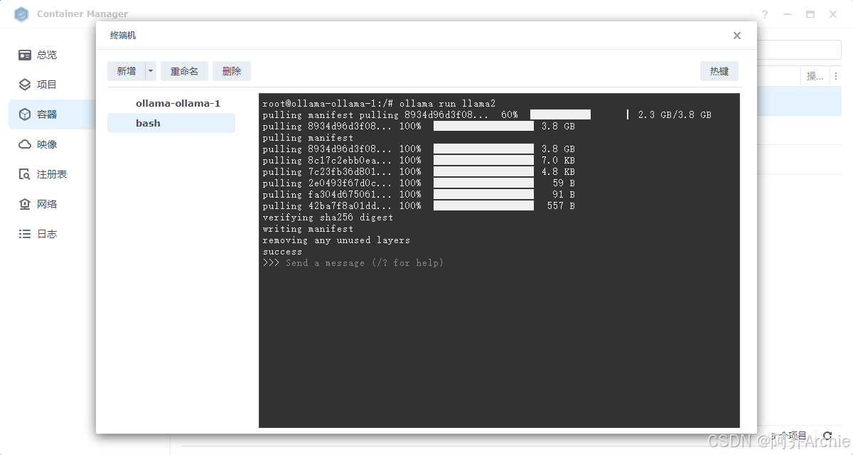 群晖NAS本地部署Llama 2大模型打造属于你的智能生活助手插图7
