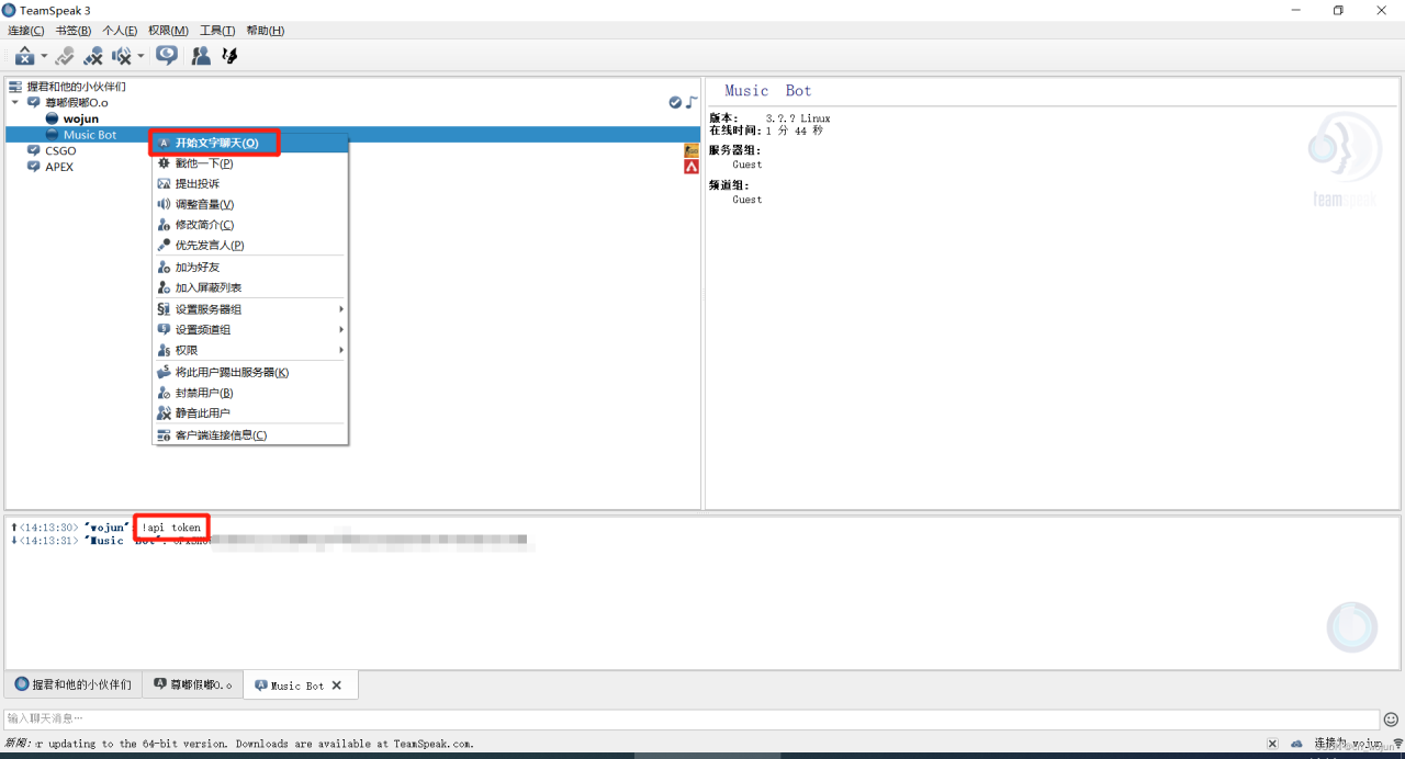 群晖Synology Docker 搭建 TS3AudioBot插图9