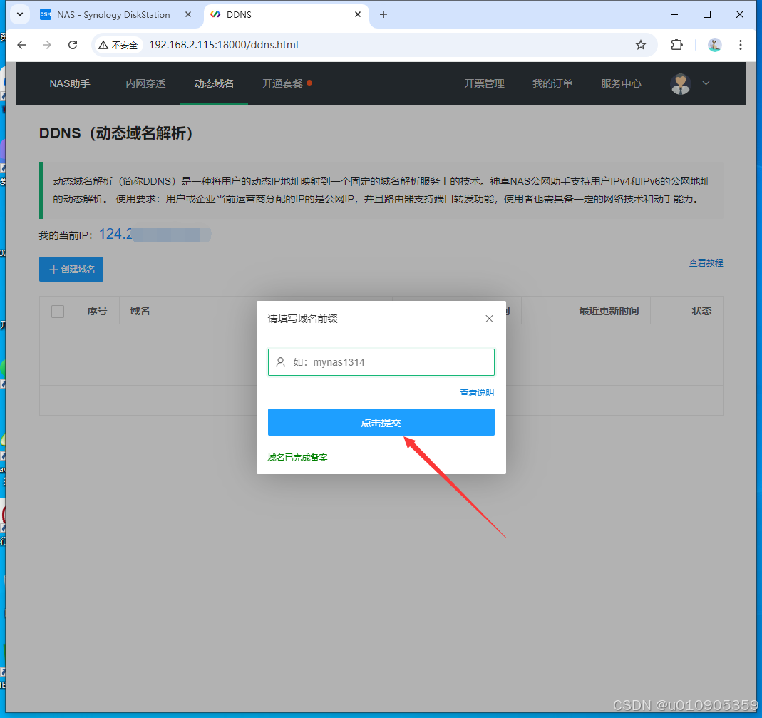 成功使用DDNS动态域名访问我的群晖NAS（TP-link路由器）插图