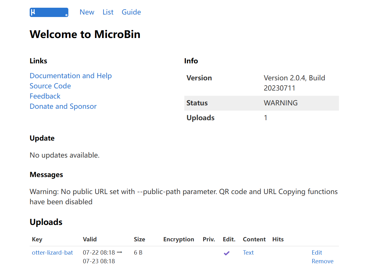 多设备多文件共享神器，使用极空间部署跨平台的粘贴箱『MicroBin』插图10