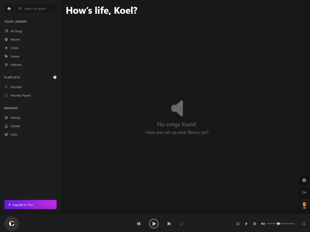 NAS玩家宝藏神器!极空间部署高颜值私有化音乐流媒体播放器『Koel』插图16 NAS玩家宝藏神器!极空间部署高颜值私有化音乐流媒体播放器『Koel』插图16